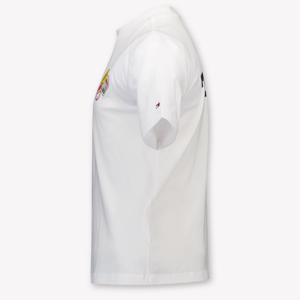 Tommy Hilfiger Kinder Jongens T-Shirt In Wit