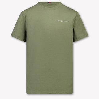 Tommy Hilfiger Kinder Unisex T-Shirt In Groen