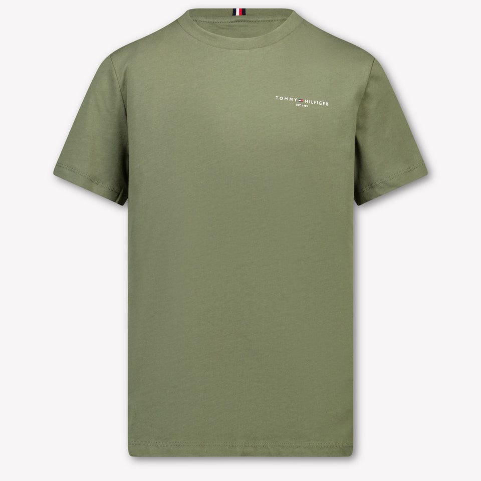 Tommy Hilfiger Kinder Unisex T-Shirt In Groen