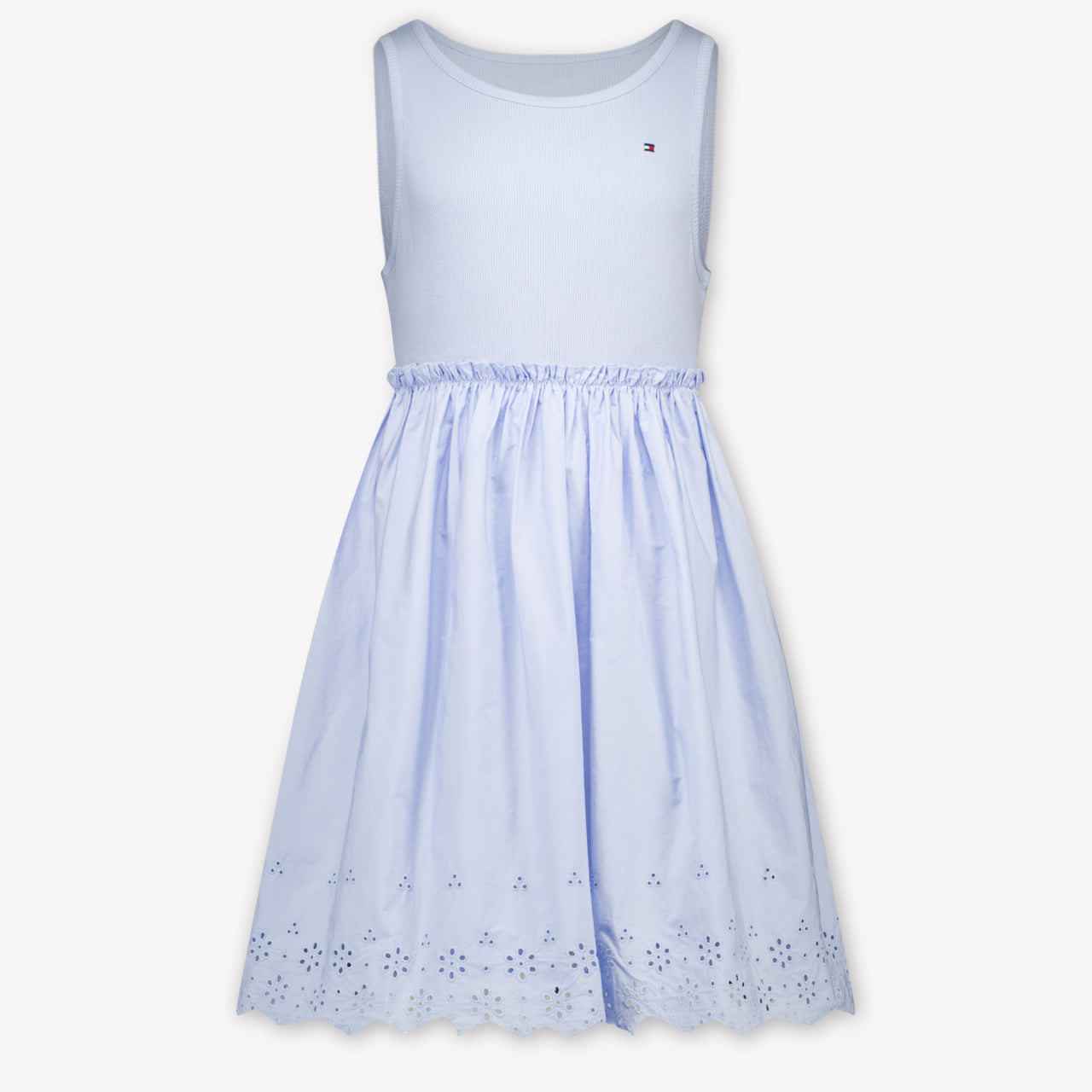 Tommy Hilfiger Kinder Meisjes Jurk In Licht Blauw