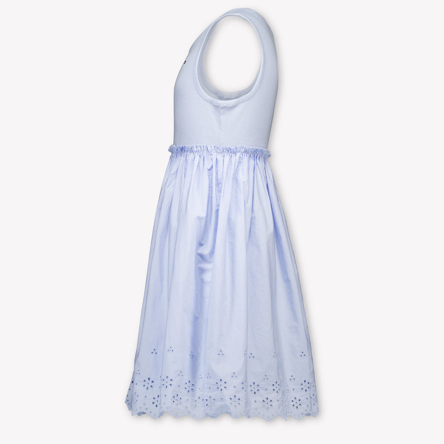 Tommy Hilfiger Kinder Meisjes Jurk In Licht Blauw