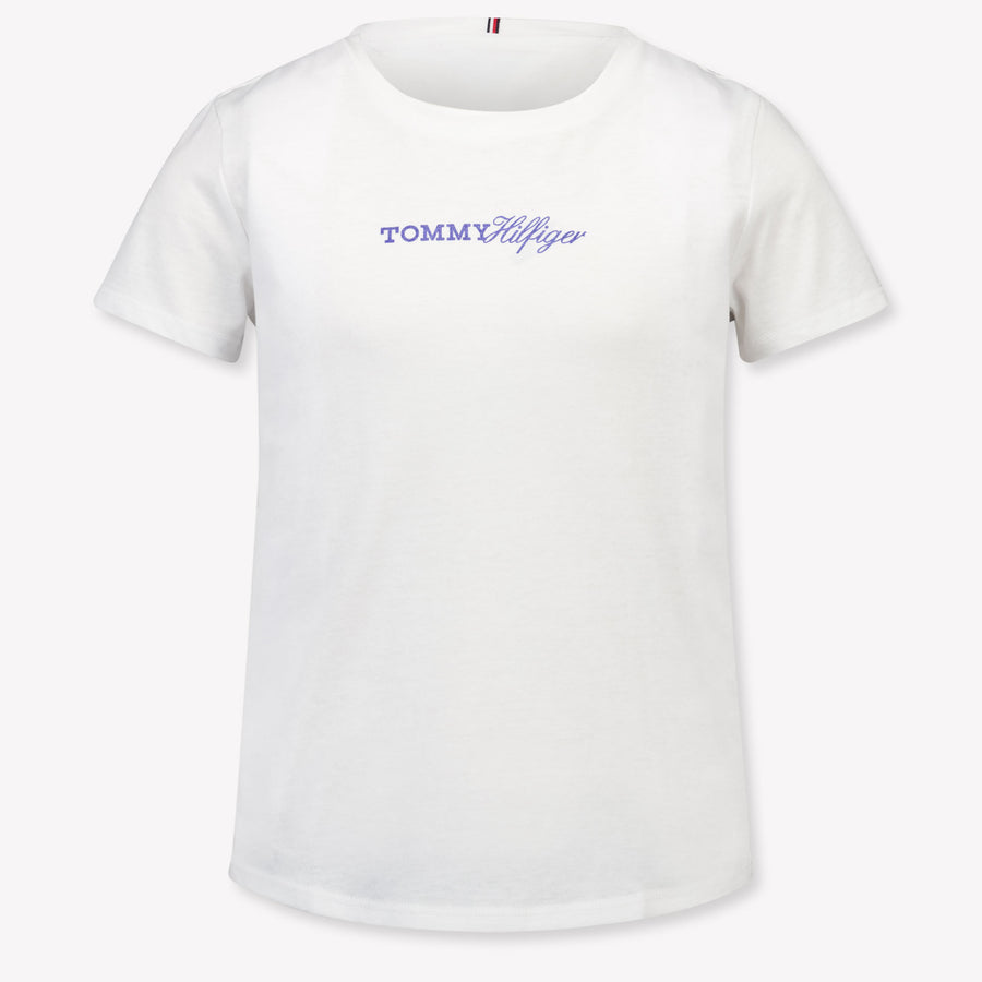 Tommy Hilfiger Kinder Meisjes T-Shirt In Wit