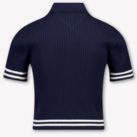 Tommy Hilfiger Kids Girls Polo In Navy