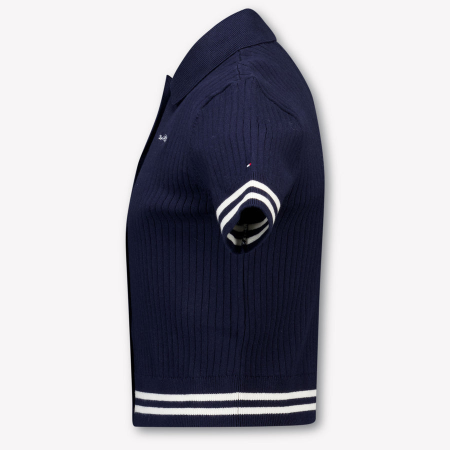 Tommy Hilfiger Kids Girls Polo In Navy