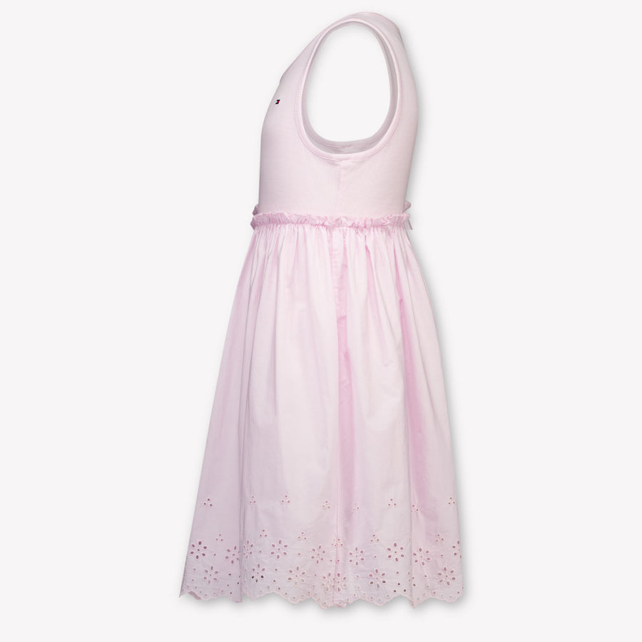 Tommy Hilfiger Kinder Meisjes Jurk In Licht Roze