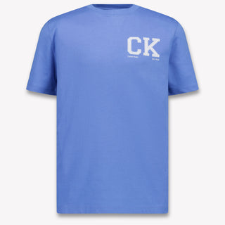 Calvin Klein Kids Boys T-Shirt In Light Blue