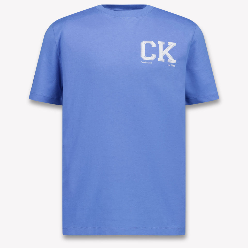 Calvin Klein Kinder Jongens T-Shirt In Licht Blauw