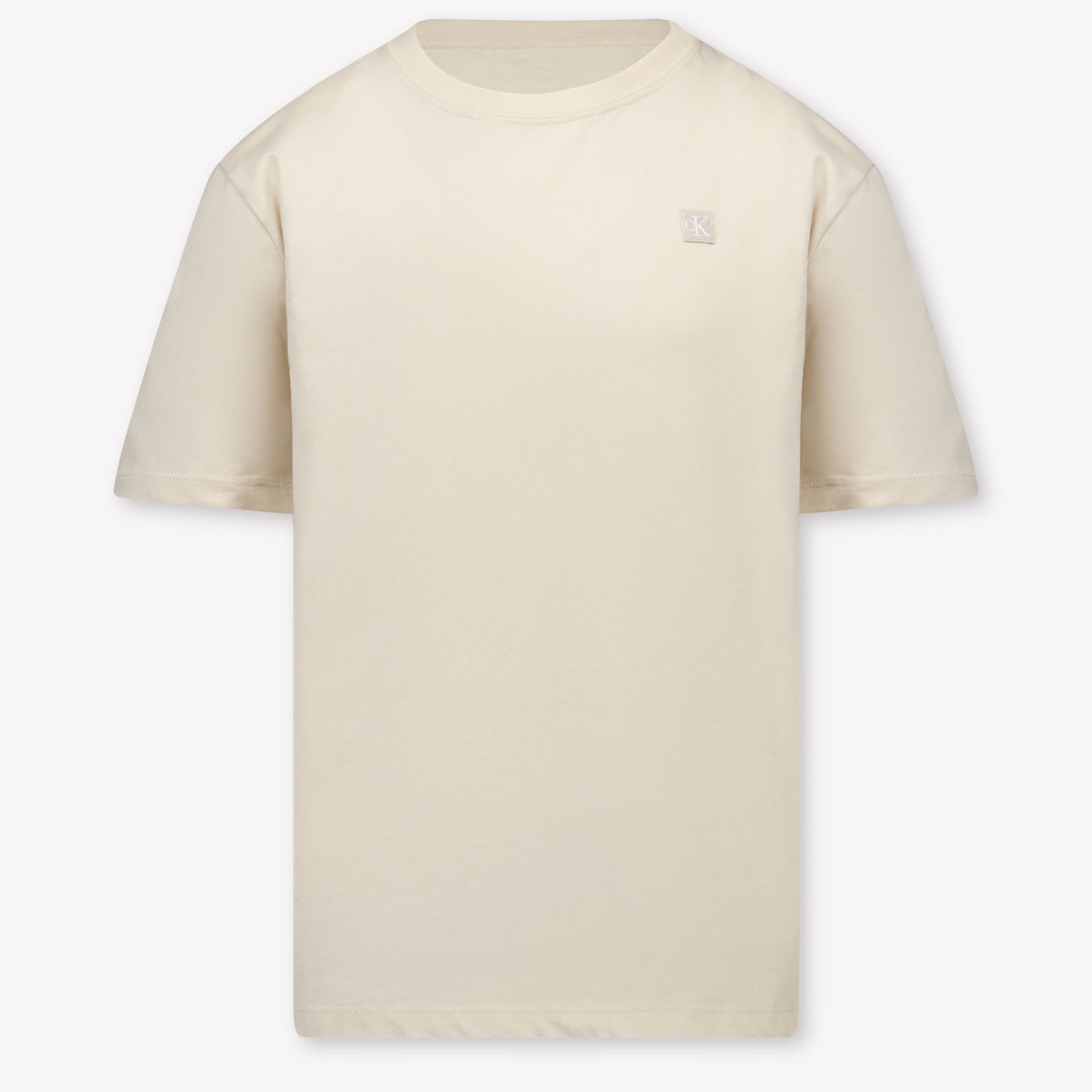 Calvin Klein Kinder Unisex T-Shirt In Licht Beige