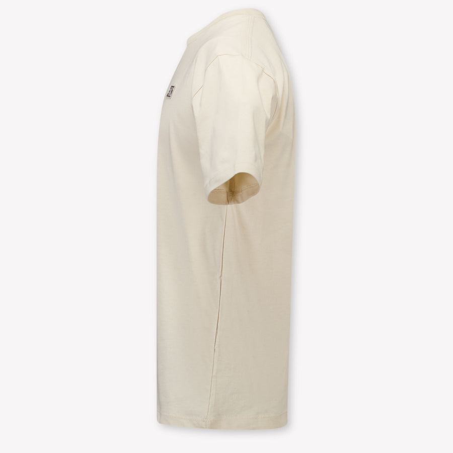 Calvin Klein Kids Unisex T-Shirt In Light Beige