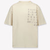 Calvin Klein Kids Boys T-Shirt In Light Beige