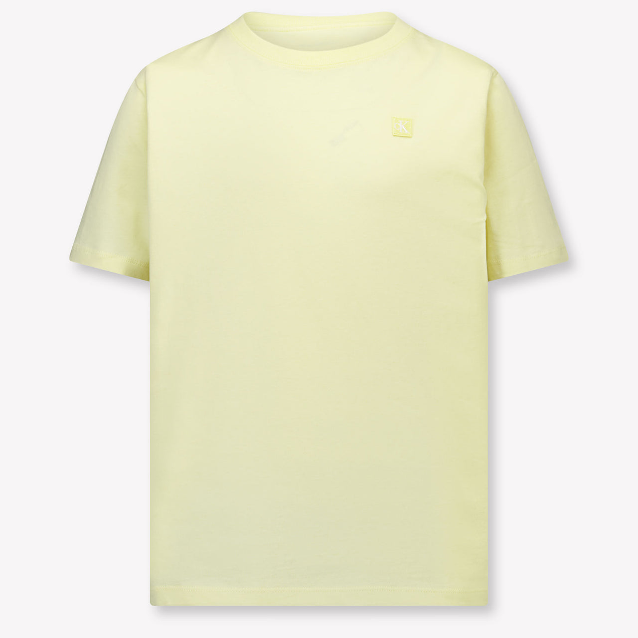 Calvin Klein Kids Unisex T-Shirt In Yellow