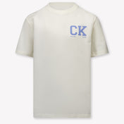 Calvin Klein Kids Boys T-Shirt In OffWhite