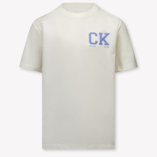 Calvin Klein Kids Boys T-Shirt In OffWhite