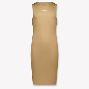 Calvin Klein Kids Girls Dress In Beige