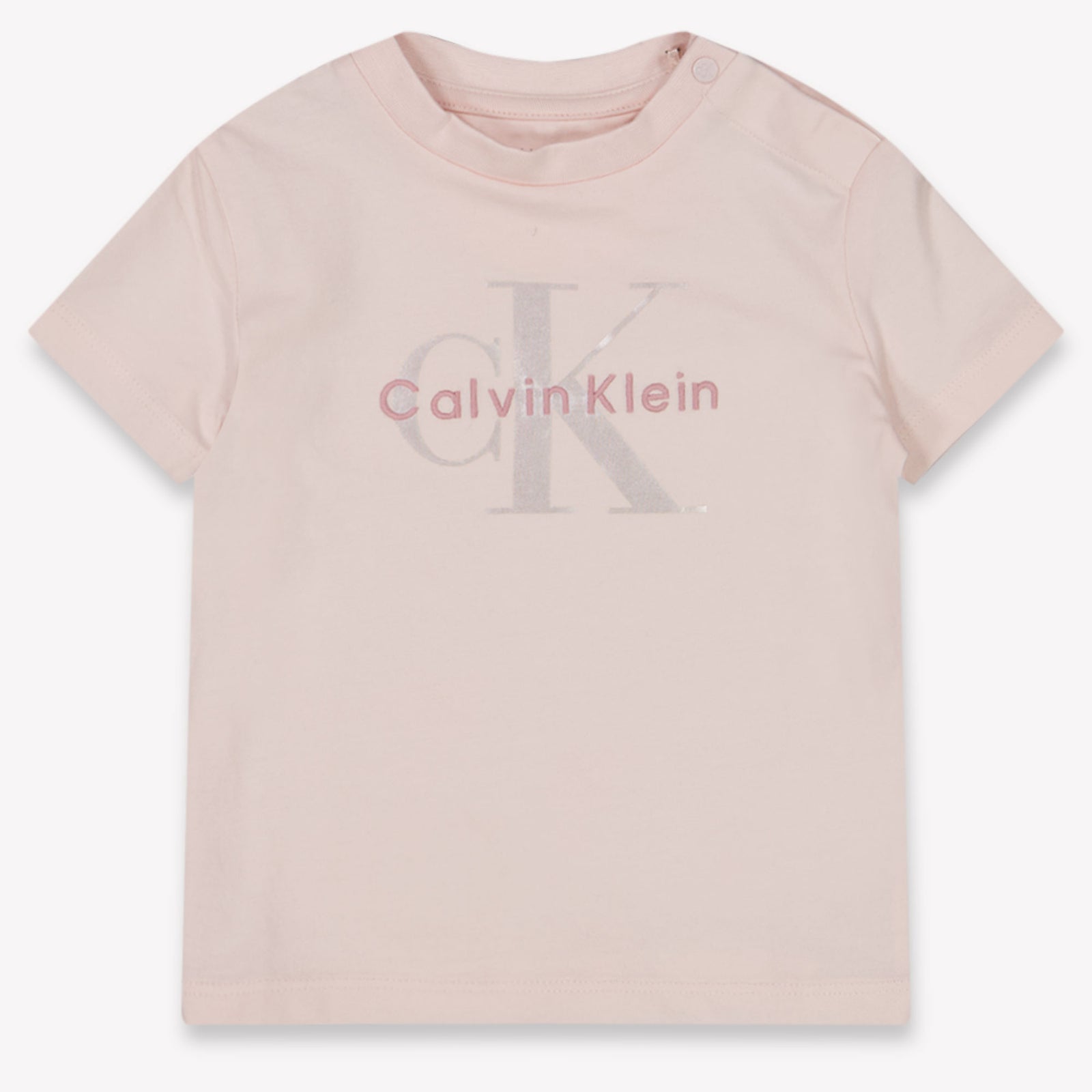 Calvin Klein Baby Meisjes T-Shirt In Licht Roze
