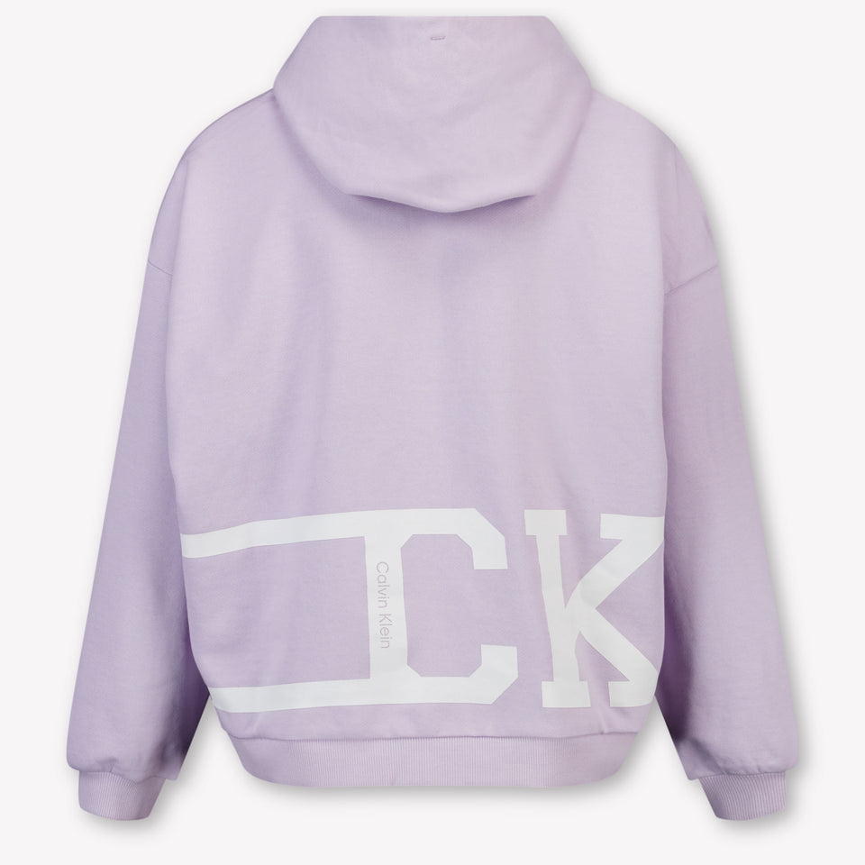 Calvin Klein Kids Girls Sweater In Lilac