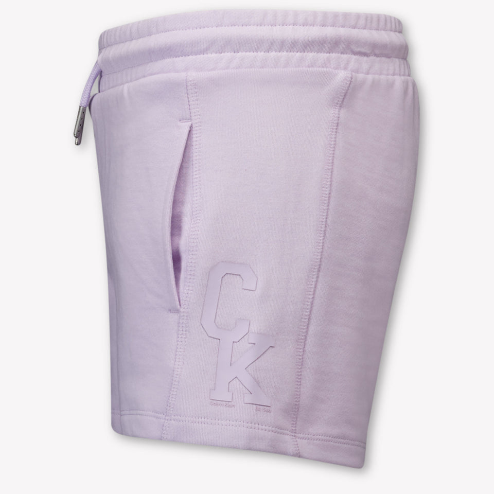 Calvin Klein Kinder Meisjes Shorts In Lila