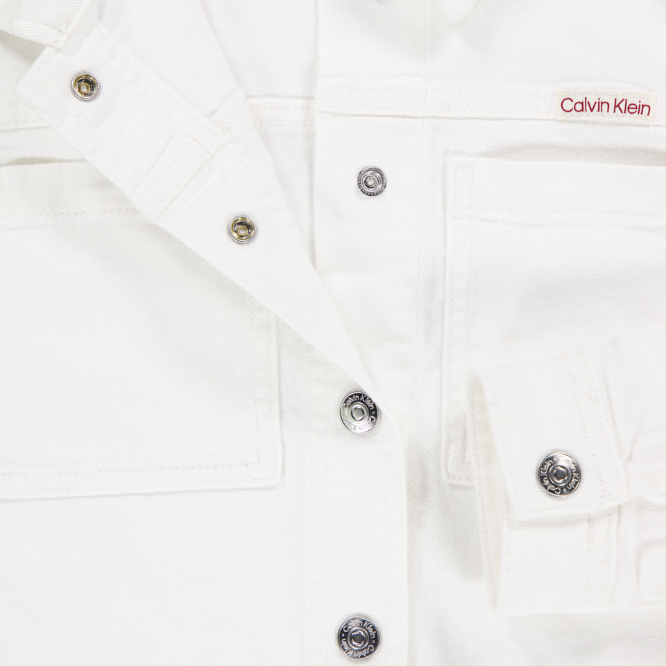 Calvin Klein Kids Girls Jackets In White