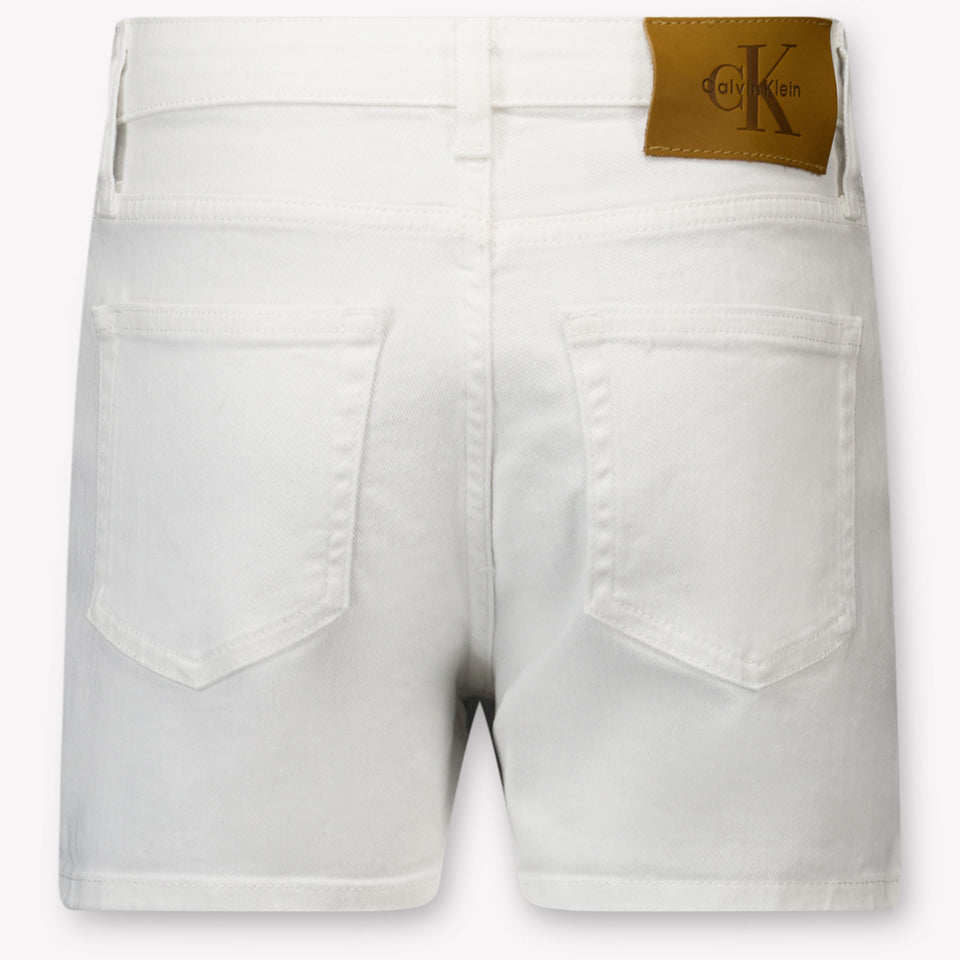 Calvin Klein Kinder Meisjes Shorts In Wit