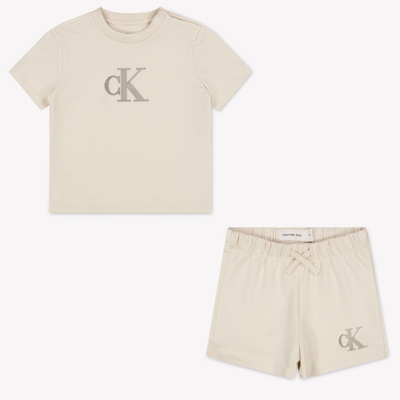 Calvin Klein Baby Unisex Setje In Licht Beige