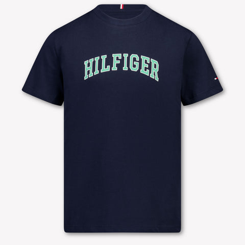 Tommy Hilfiger Kinder Jongens T-Shirt In Navy