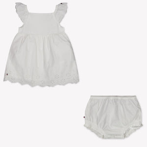 Tommy Hilfiger Baby Meisjes Jurk In Wit