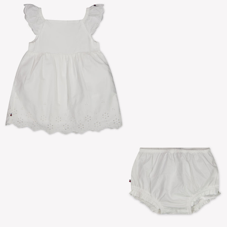 Tommy Hilfiger Baby Meisjes Jurk In Wit