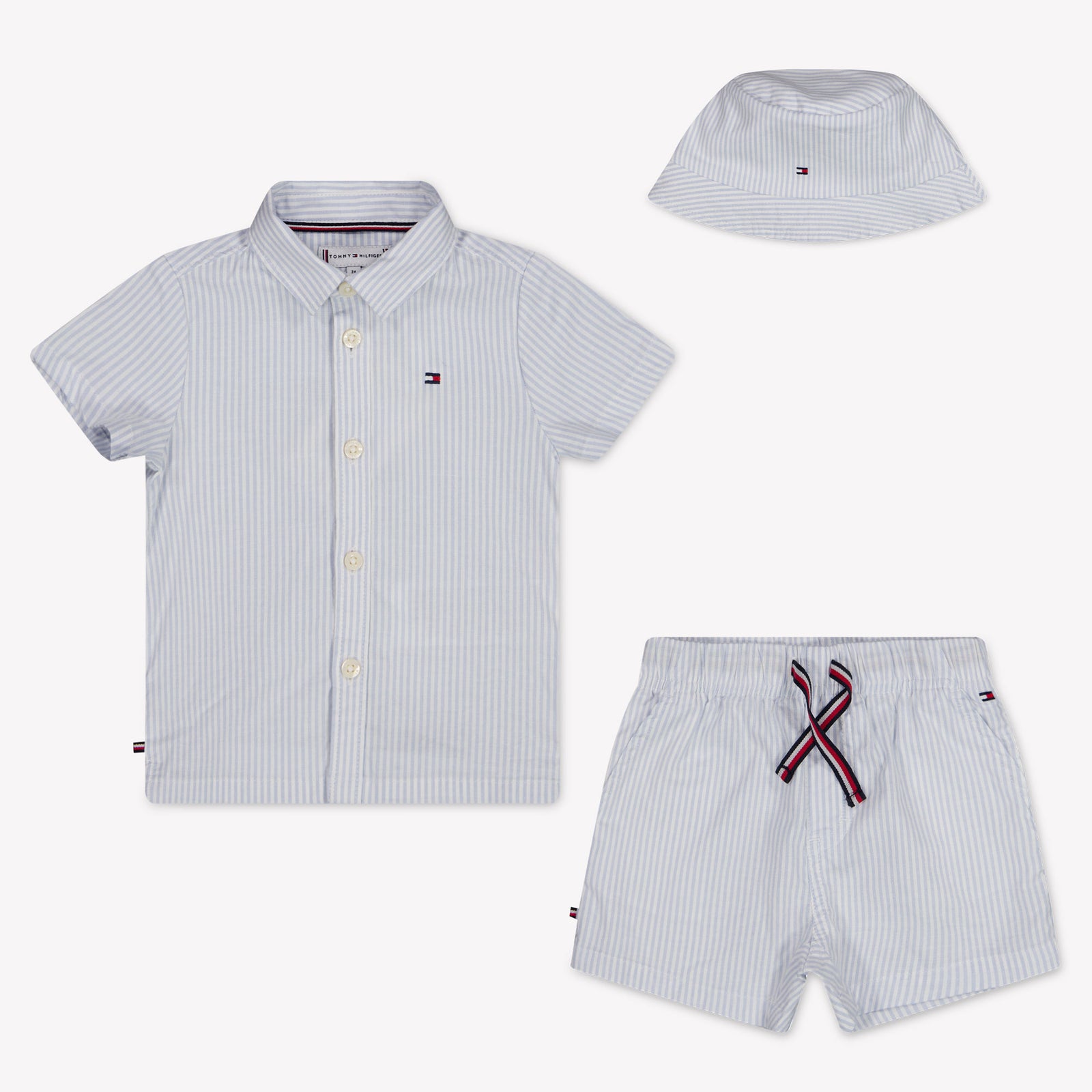 Tommy Hilfiger Baby Jongens Setje In Licht Blauw