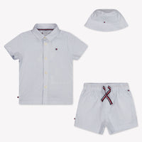 Tommy Hilfiger Baby Jongens Setje In Licht Blauw