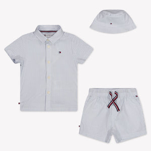 Tommy Hilfiger Baby Jongens Setje In Licht Blauw