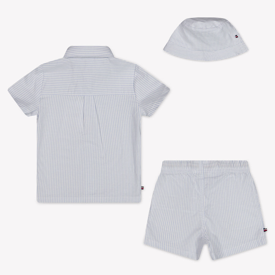 Tommy Hilfiger Baby Jongens Setje In Licht Blauw