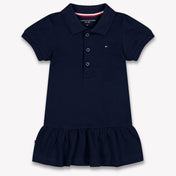 Tommy Hilfiger Baby Girls Dress In Navy