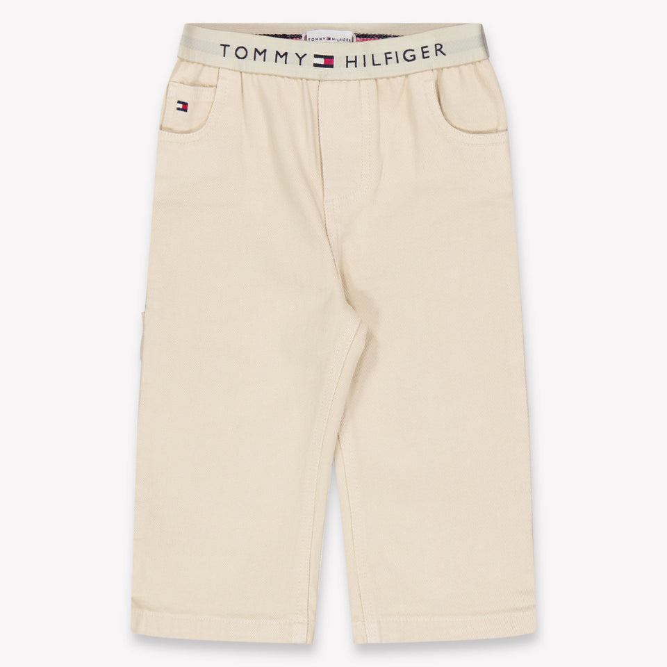 Tommy Hilfiger Baby Unisex Pants In Beige