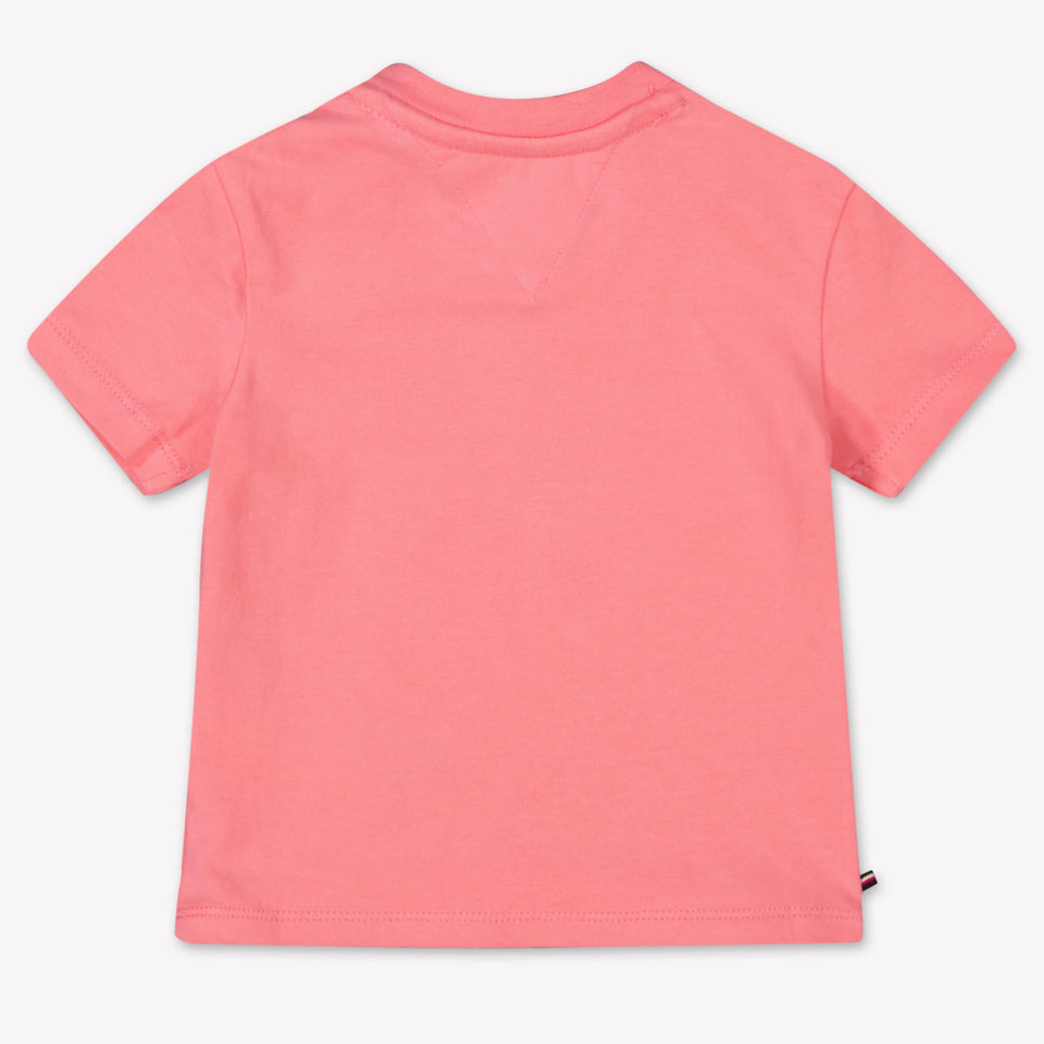 Tommy Hilfiger Baby Unisex T-Shirt In Dark Pink