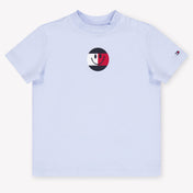 Tommy Hilfiger Baby Unisex T-Shirt In Light Blue