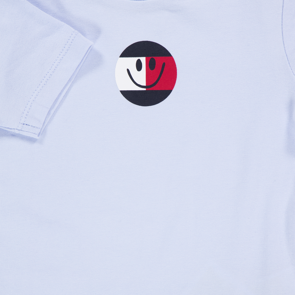 Tommy Hilfiger Baby Unisex T-Shirt In Light Blue