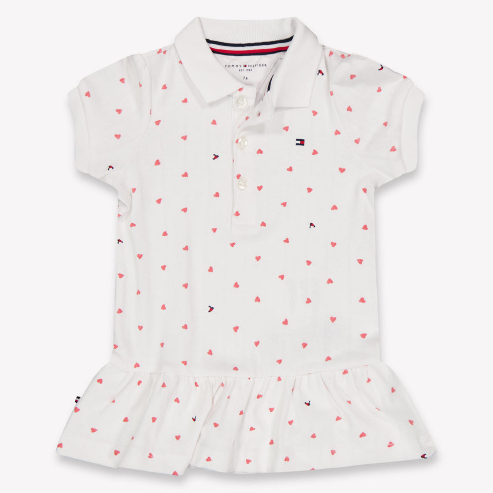 Tommy Hilfiger Baby Meisjes Jurk In Wit