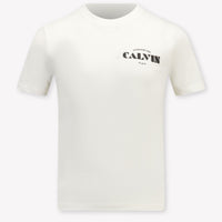 Calvin Klein Kids Boys T-Shirt In OffWhite