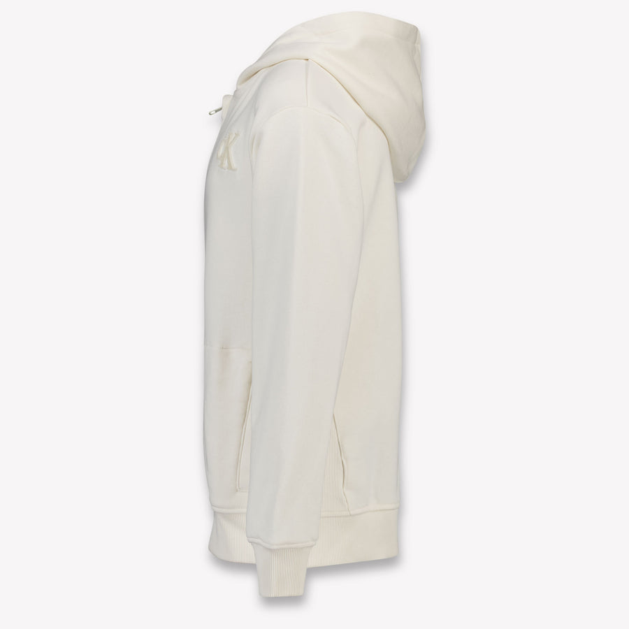 Calvin Klein Kids Boys Cardigan In OffWhite