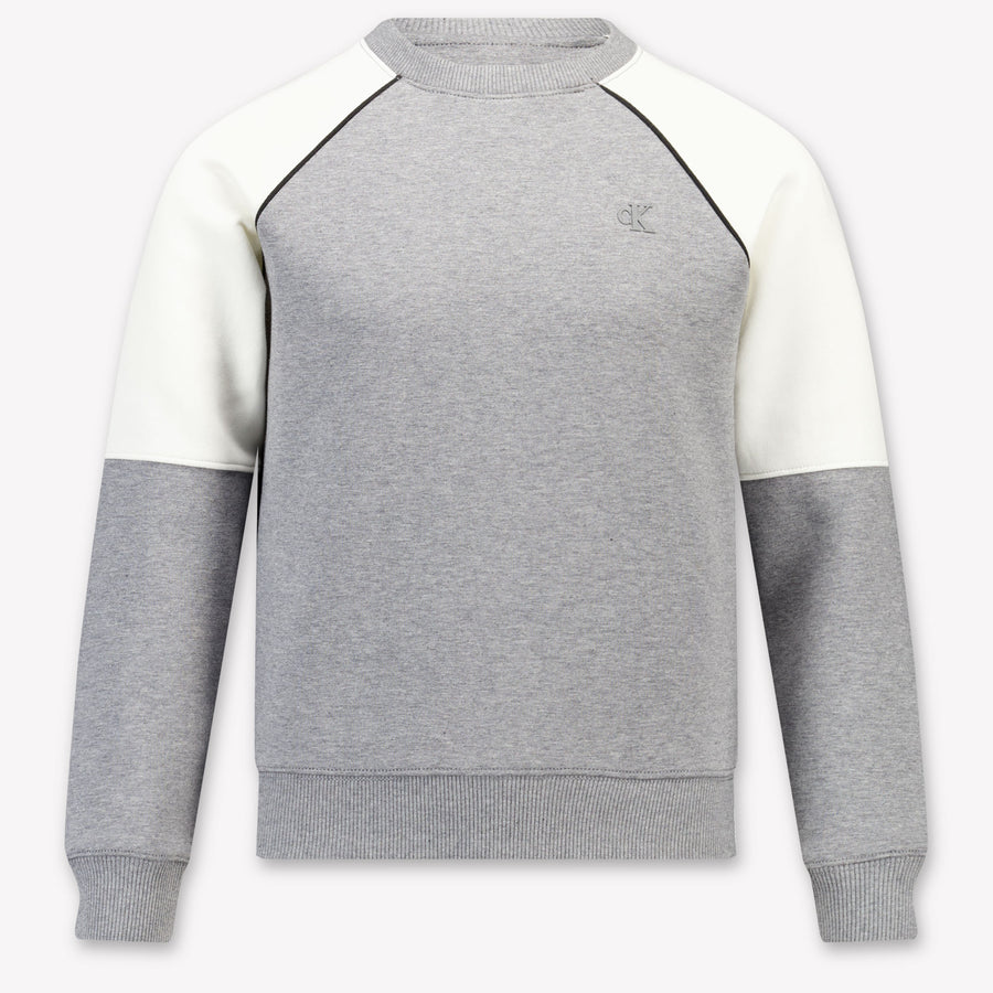 Calvin Klein Kids Boys Sweater In Gray