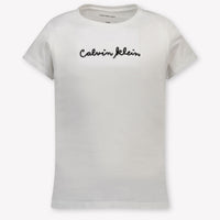 Calvin Klein Kinder Meisjes T-Shirt In Wit