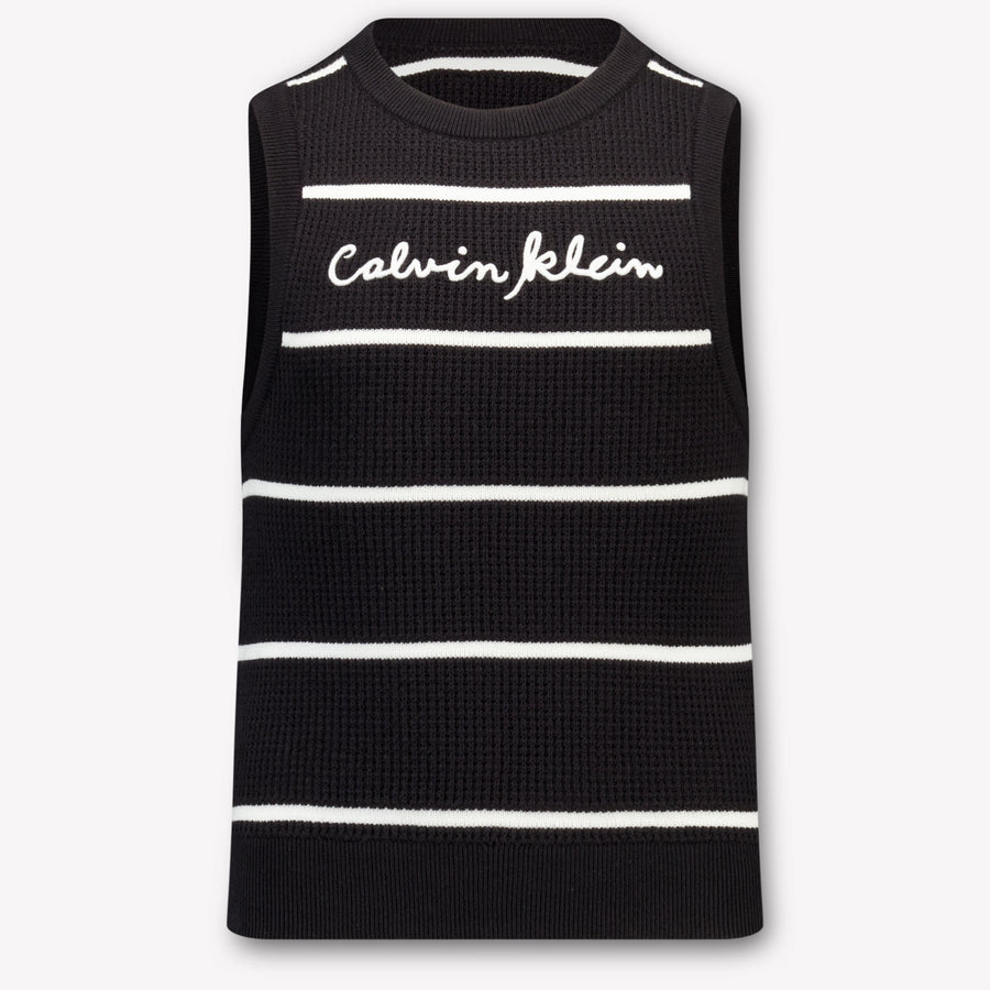 Calvin Klein Kids Girls T-Shirt In Black