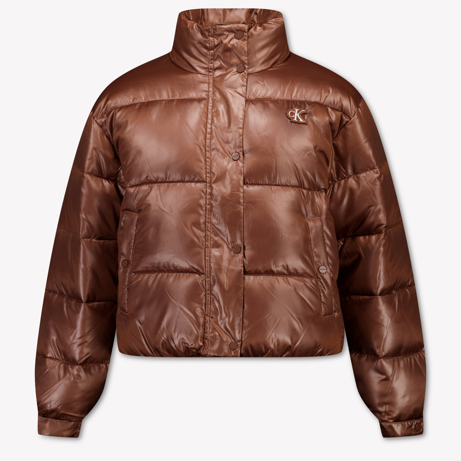 Calvin Klein Girls Winter Jacket in Brown