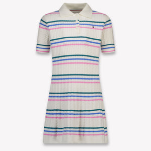 Tommy Hilfiger Kinder Meisjes Jurk In Off White