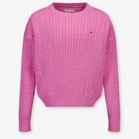 Tommy Hilfiger Kids Girls Sweater In Fuchsia