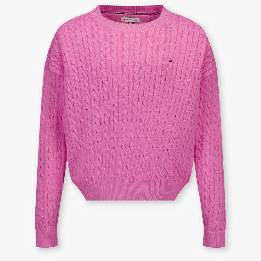 Tommy Hilfiger Kids Girls Sweater In Fuchsia