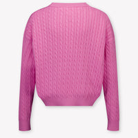 Tommy Hilfiger Kids Girls Sweater In Fuchsia