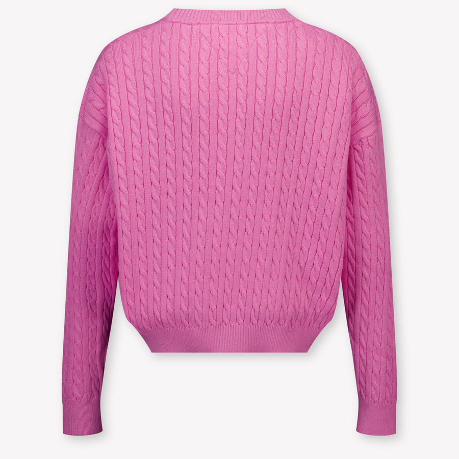 Tommy Hilfiger Kids Girls Sweater In Fuchsia
