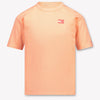 Tommy Hilfiger Kinder Jongens T-Shirt In Fluor Oranje