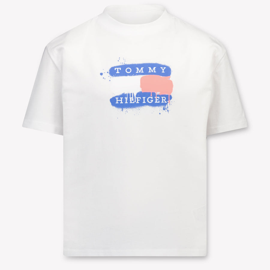Tommy Hilfiger Kinder Jongens T-Shirt In Wit